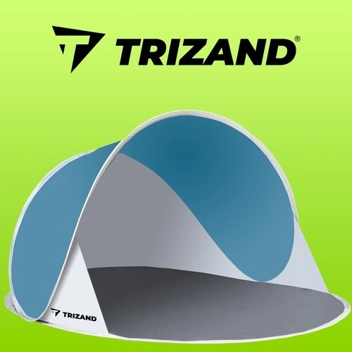 Blauw-grijze strandtent - 145 x 100 x 70 cm