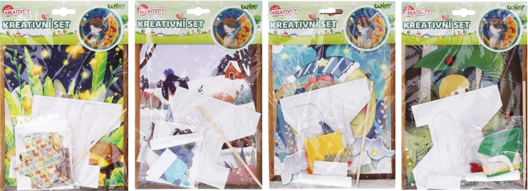 Set créatif avec support – assortiment de motifs 17,5 × 26 cm