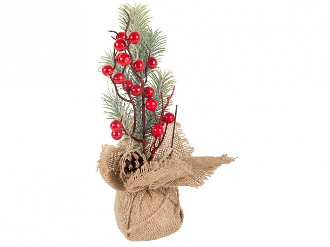 Kerst rieten tafeldecoratie