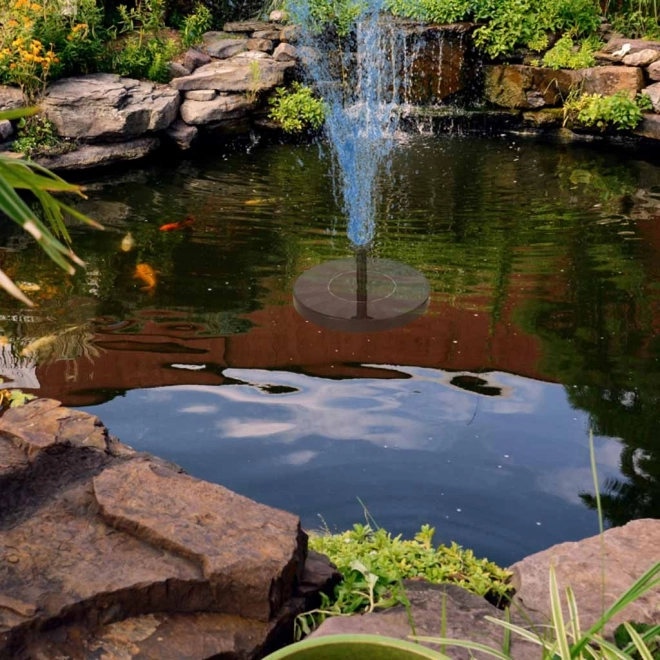 Floating Solar Garden Fountain
