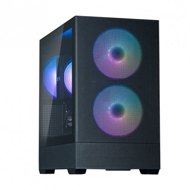 Kast P30 Air mATX Mini Tower met ARGB ventilatoren zwart