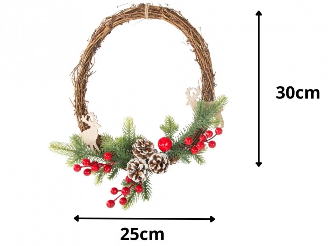Weihnachtliche Dekorative Girlande mit Verzierungen