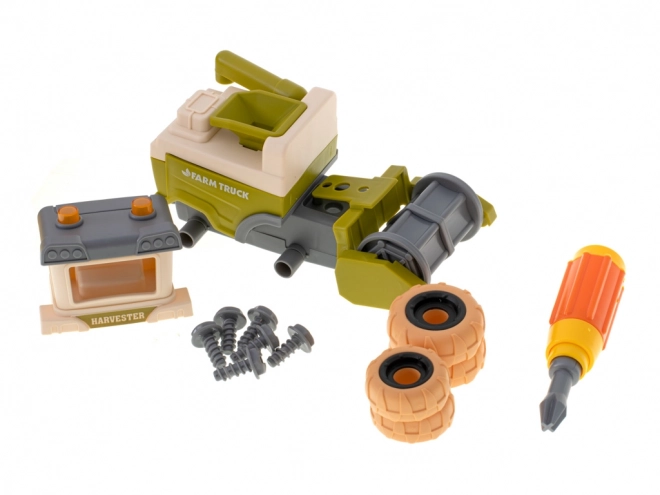 Farm Playset with Tractor and Tools for Kids