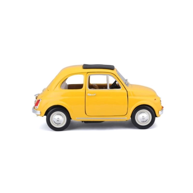 Bburago model cars Fiat 500 F 1965 yellow 1:24