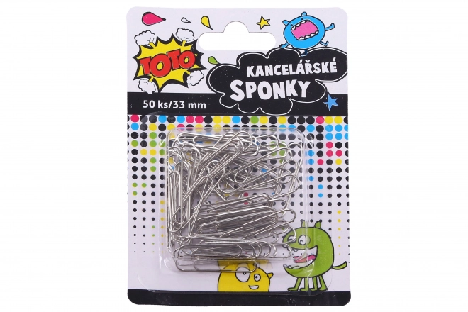 Kantoorclips 33 mm, 50 stuks