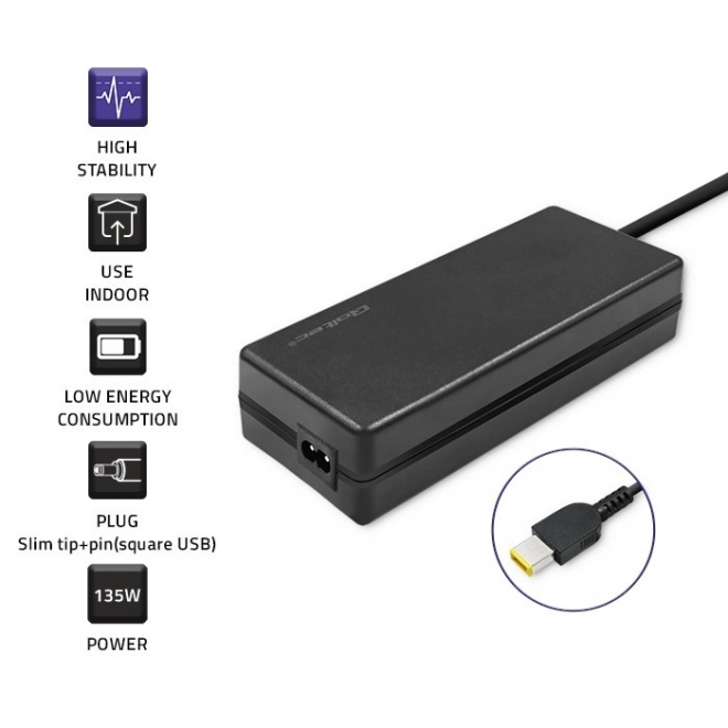Voedingsadapter voor Lenovo 135W met kabel