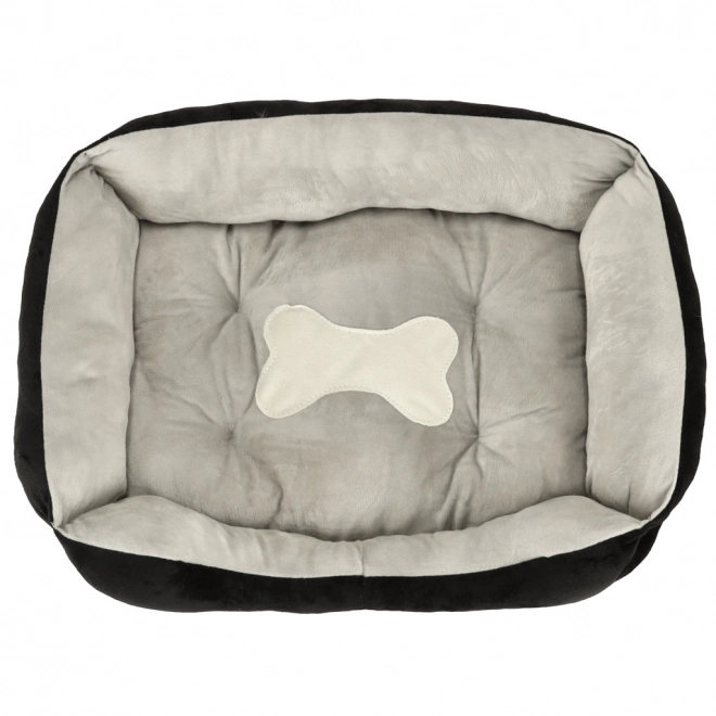 Panier pour chien et chat noir et gris