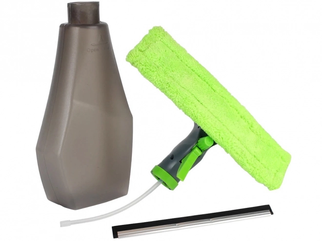 3-in-1 Glass and Mirror Cleaner with Microfiber Squeegee