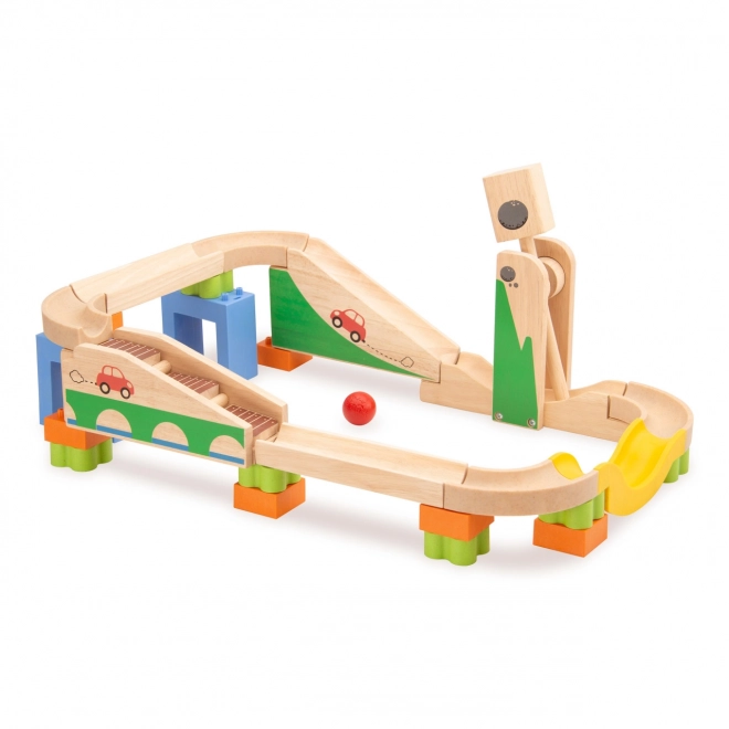 Houten Hoge Snelheids Knikkerbaan Wonderworld TRIX