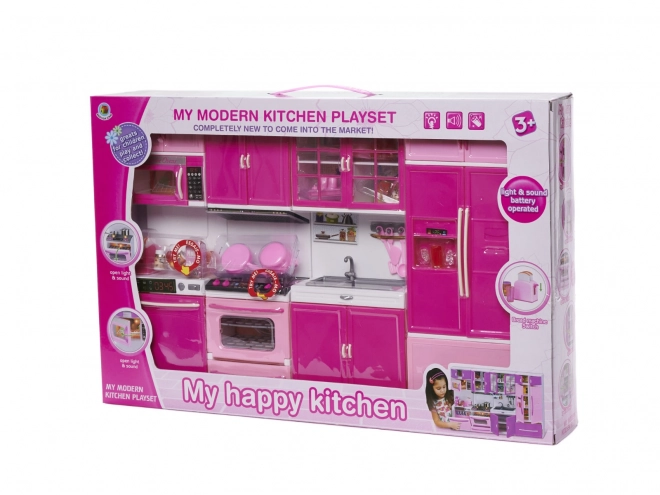 Poppenkeuken 4-modules met LED-effecten