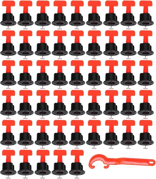 Nivelleersysteem voor wand- en vloertegels – cliphouder, 50 stuks