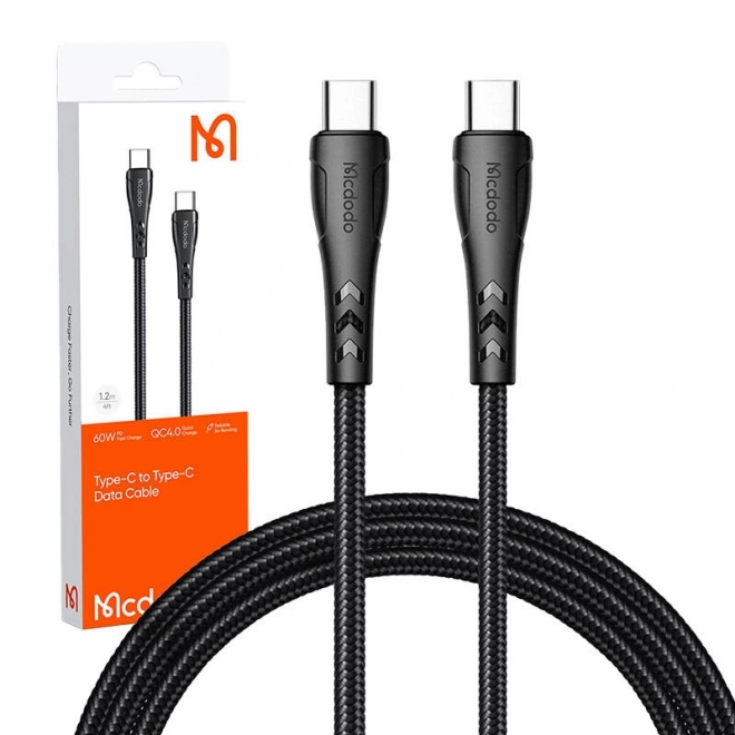 USB-C naar USB-C Kabel Mcdodo CA-7641, PD 60W, 1,2 m (zwart)