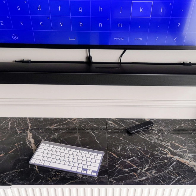 Draadloos toetsenbord voor Smart TV zilver