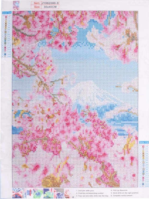 Set voor diamantschilderen - sakura