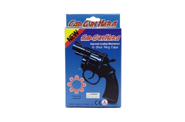 Plastic pistool voor 8 schoten capsules