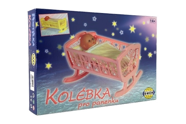Poppenwieg zonder set plastic 47x35x30cm in doos 48x32x8cm