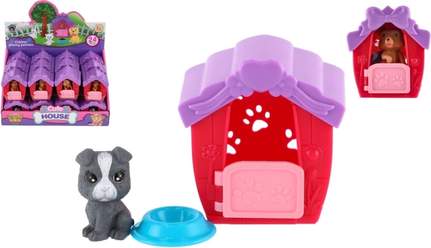 Huisje met huisdiertje – kunststof set voor kinderen