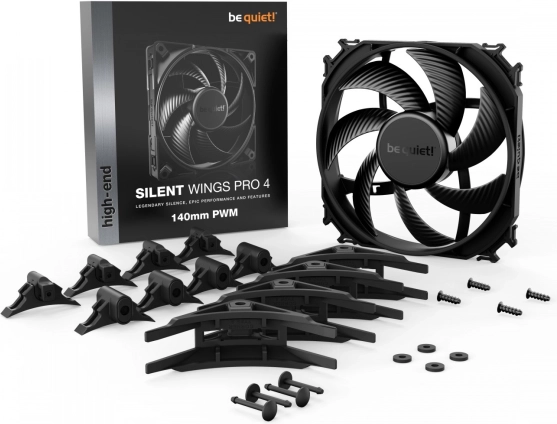 be quiet! Silent Wings Pro 4 140 mm PWM – ventilateur silencieux et performant