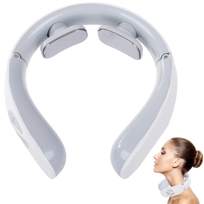 Battery-Powered Neck Massage Electrostimulator