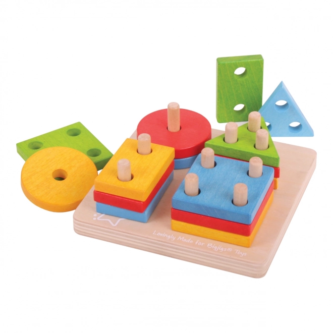 Assemblage de formes colorées Bigjigs Baby