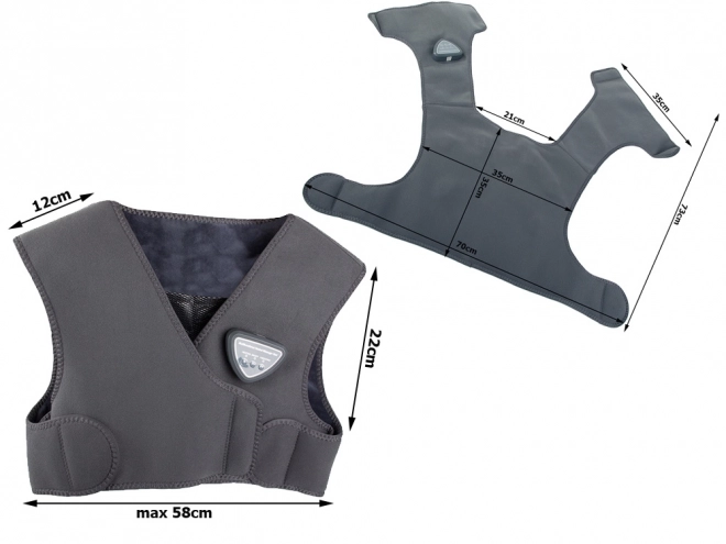 Kabellose beheizbare Massageweste mit USB