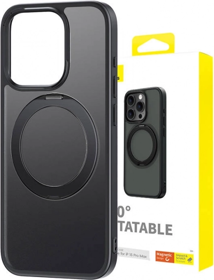 Magnetic case BASEUS CyberLoop for iPhone 15 Pro Max – black