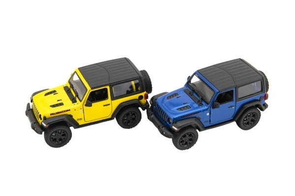 Metalenauto Kinsmart Jeep Wrangler 2018 met retourtrek, 12,5cm