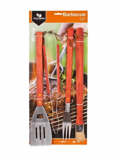Set van 4-delige grillgereedschap