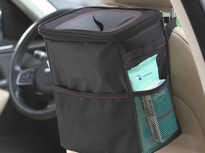 Mini organizer voor prullenbak in de auto