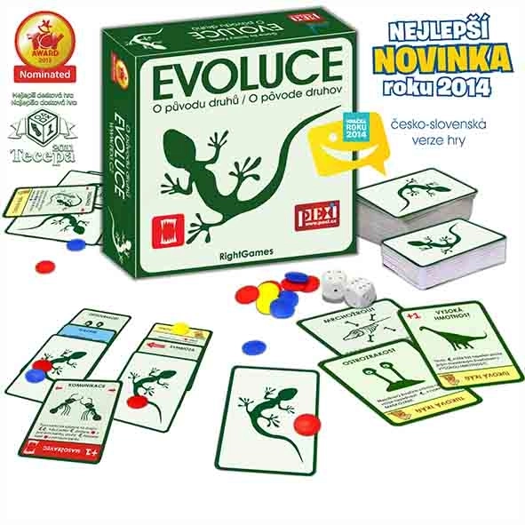 Evolutie - Over het ontstaan van soorten bordspel in doos 19x19x5cm (Spel van het jaar 2011)