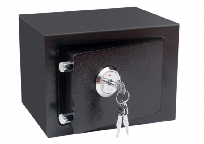 Thuis kluis met sleutel zwart stalen 35x25x25 cm