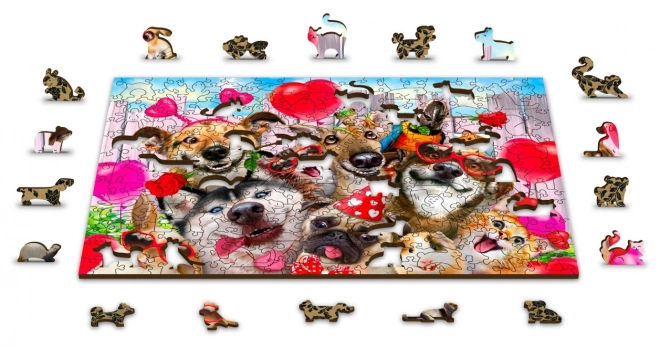 Houten puzzel Tĳd voor een feestje 600 stukjes