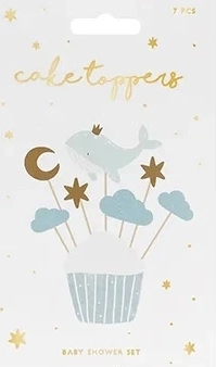 Cupcake decoratie - Walvis