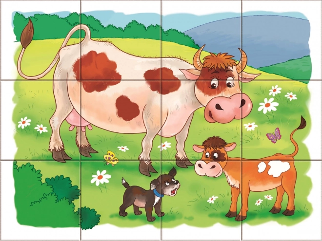 Blocs en bois À la ferme