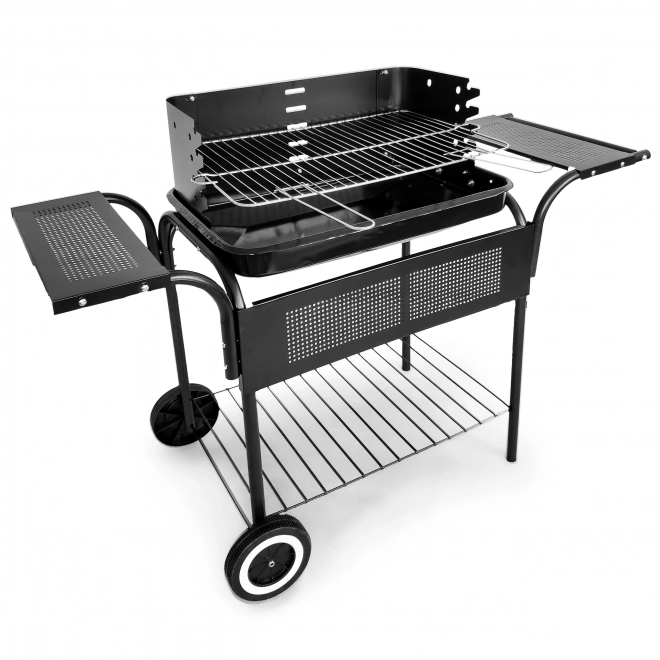 Garden Grill with Adjustable Grate and Wheels