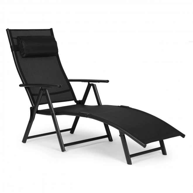 Tuin- en strandligstoel, opvouwbaar, verstelbare rugleuning, stalen constructie. ModernHome