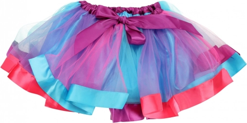 Fluffy tutu skirt in rainbow colors