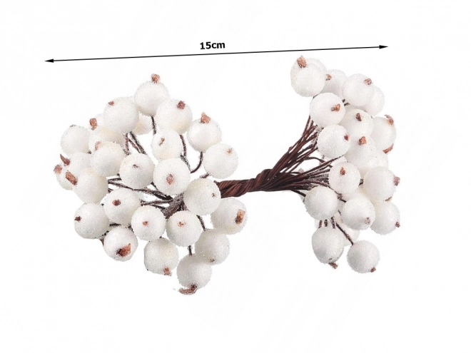Kerstversieringen Rowan Frosted White 5 st