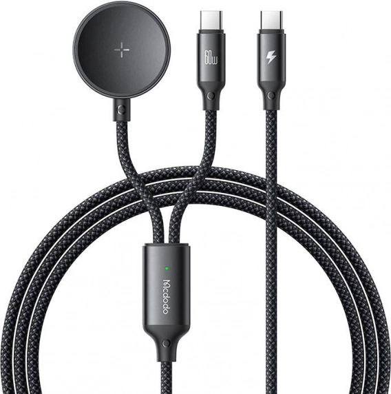 Mcdodo 2-in-1 USB-C Cable and Charger for Samsung Watch, 60W, 1.2m