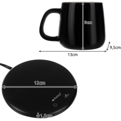 Chauffe-électrique + tasse Ruhhy 22125