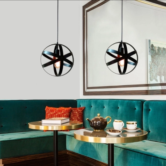 Hanglamp Loft, Industrieel - bol, zwart