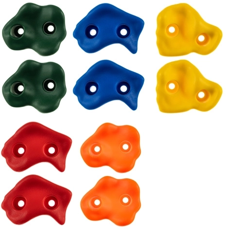 Children's Rock Climbing Holds Set - 10 Pieces