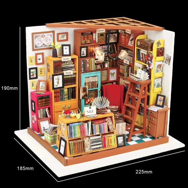 Samova studieruimte - DIY Miniatuur Poppenhuis Bibliotheek