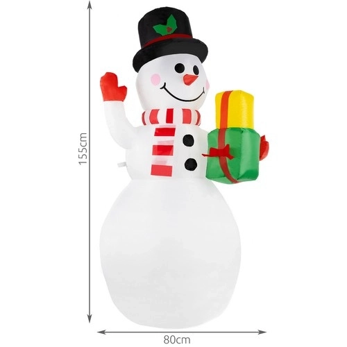 Leuchtender LED-Schneemann - Multicolor