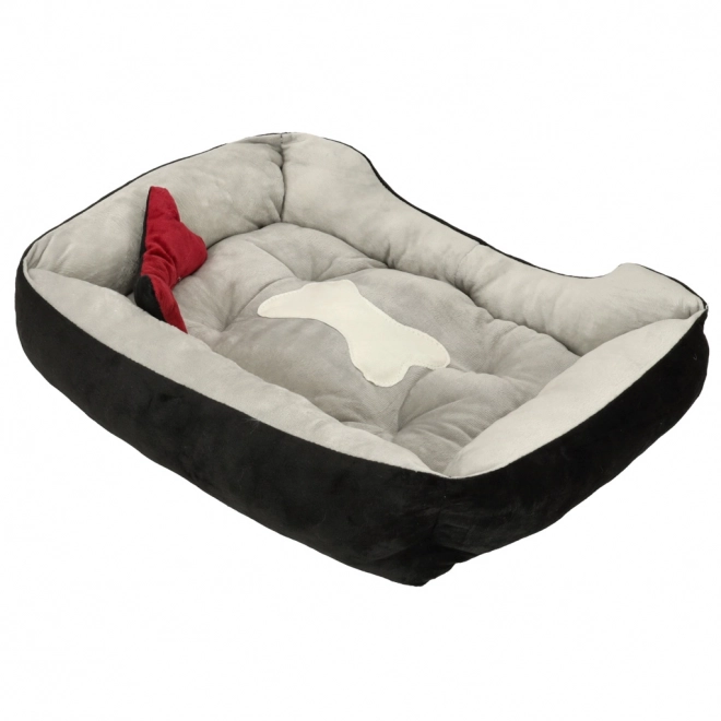 Panier pour chien et chat noir et gris