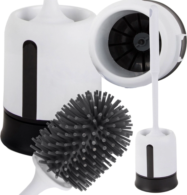Silicone Toilet Brush with Leakage-Proof Base