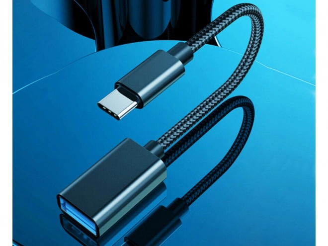 Adaptateur USB-C vers USB-A 3.0 OTG avec câble tressé