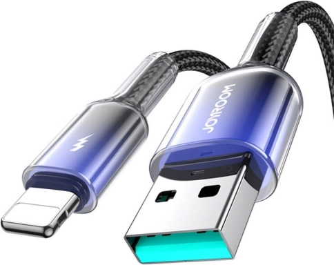 Joyroom Ladekabel USB‑A auf Lightning 3A 1,2 m schwarz