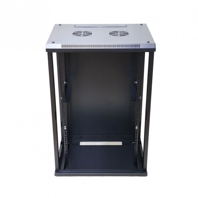 Black Wall-Mounted Rack Cabinet 18U 600x600mm