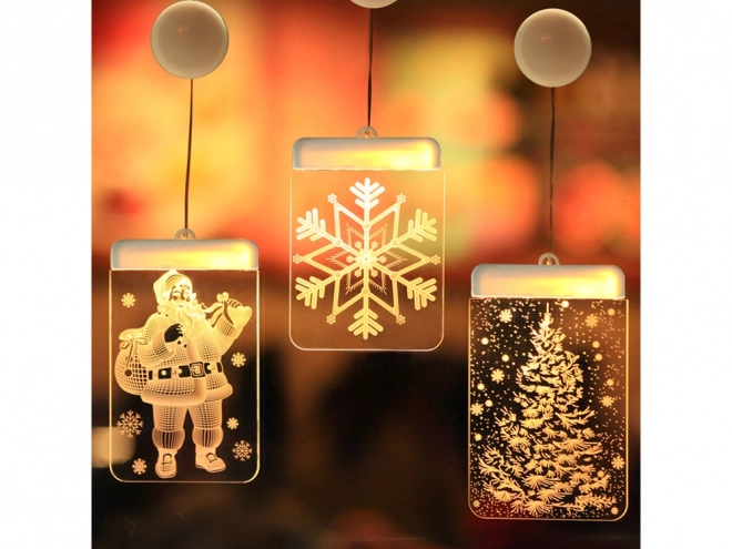 Kerst 3D glazen raamdecoratie